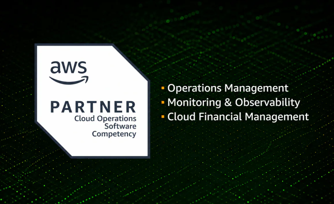 Omnistrate's badge for AWS Cloud Operations Competency for Operations Management, Monitoring and Observability, and Cloud Financial Management
